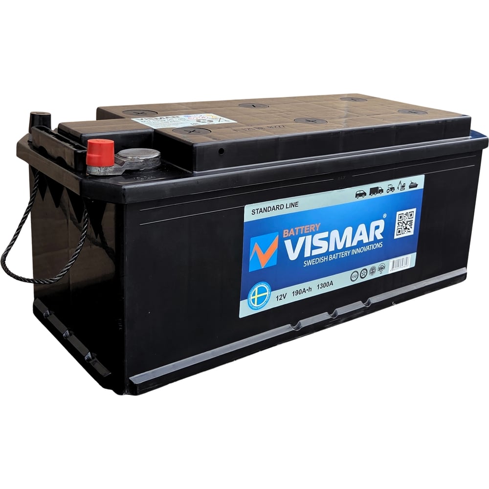 Изображение товара Автомобильный аккумулятор VISMAR ST 6СТ-190 N R-4 12В 190 Ач 1300А