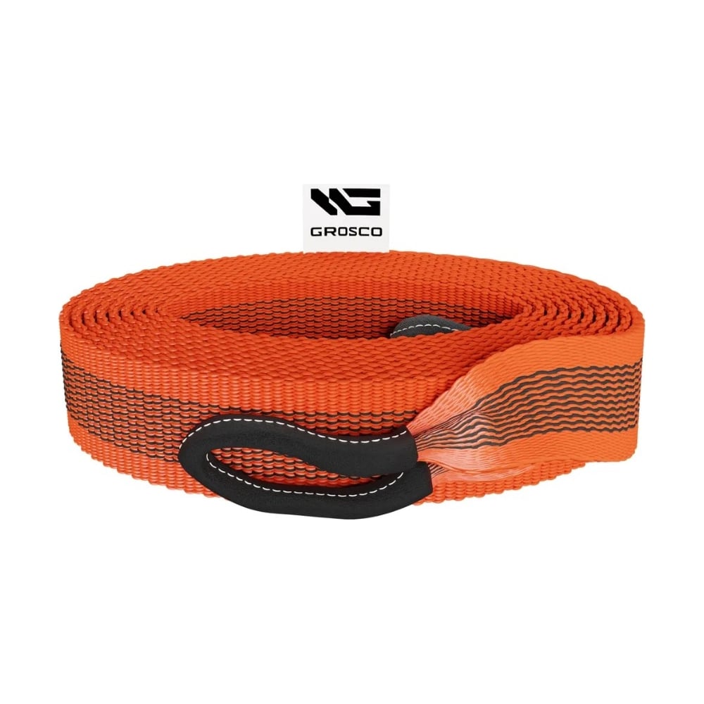 Изображение товара Динамическая стропа Grosco 3т 8м петля/петля для буксировки авто