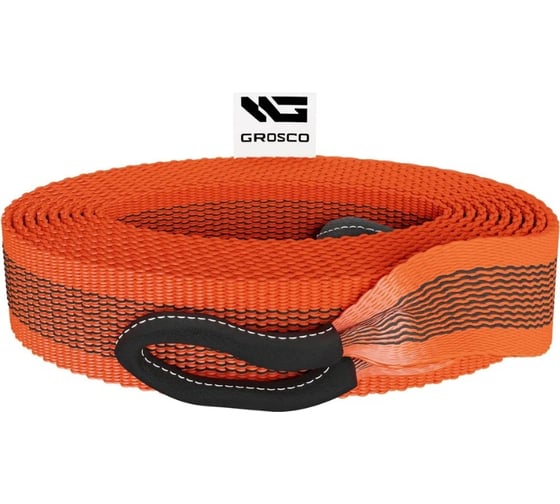 Изображение товара Динамическая стропа Grosco 3т, 8м, петля/петля, рывковый трос для буксировки авто до 1.5 тонн BTD0308LL