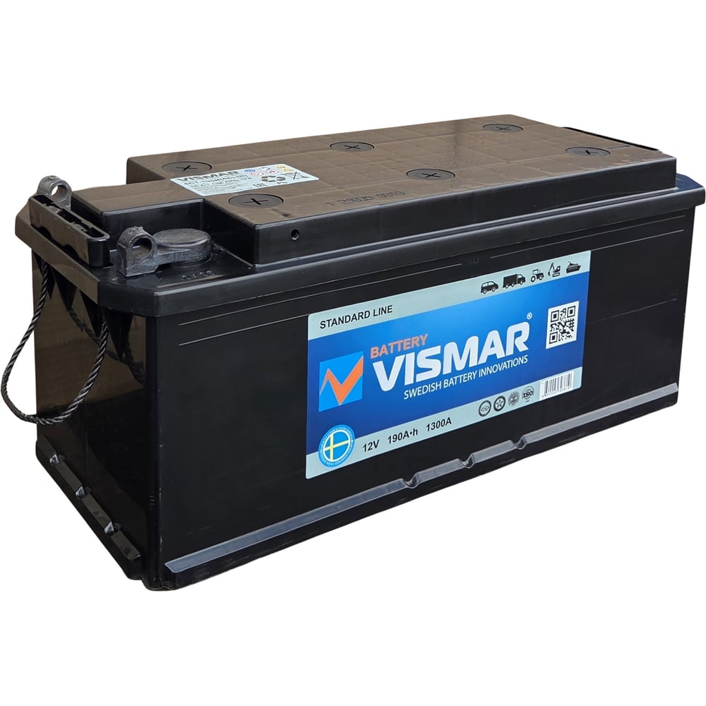 Изображение товара Аккумуляторная батарея VISMAR ST 6СТ-190b N R-4 1300A