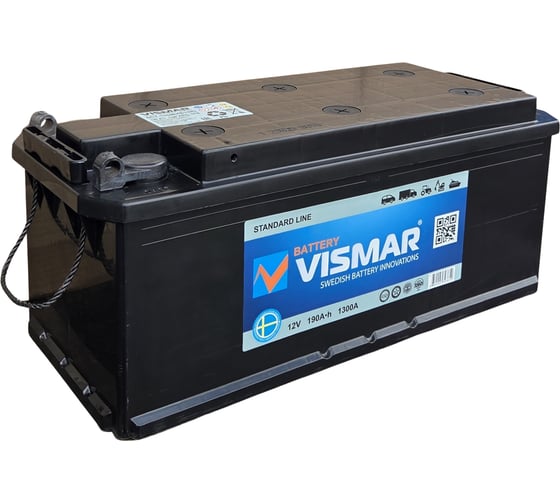 Изображение товара Аккумуляторная батарея VISMAR ST 6СТ-190b N R-4 1300A 516/223/223 болт 4660003793819