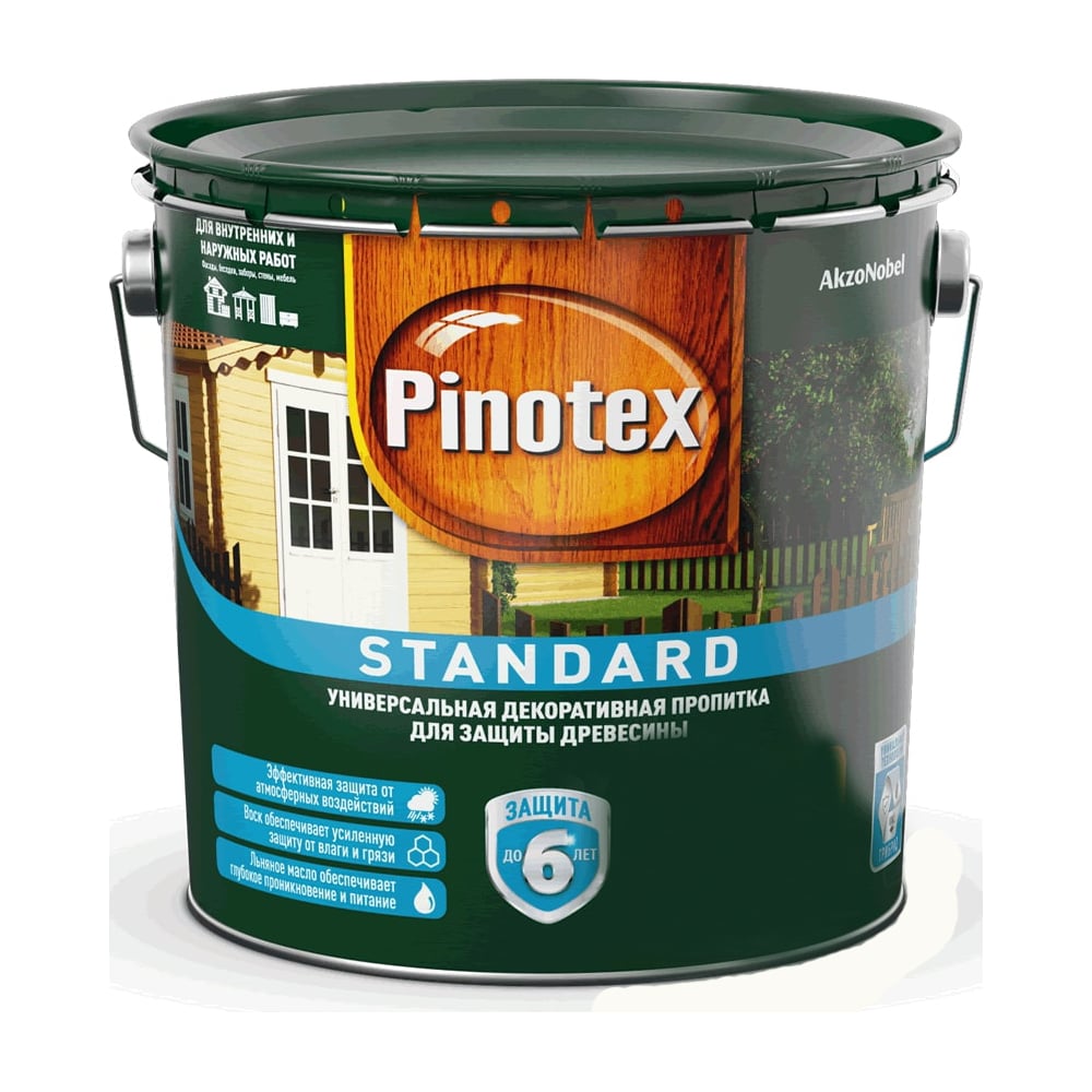 фото Антисептик pinotex standard тиковое дерево 0,9л 5270604