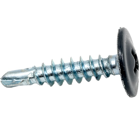 Изображение товара Саморез КРЕП-КОМП ПШC сверло 4,2х19 RAL7024 1 000шт пшс197024