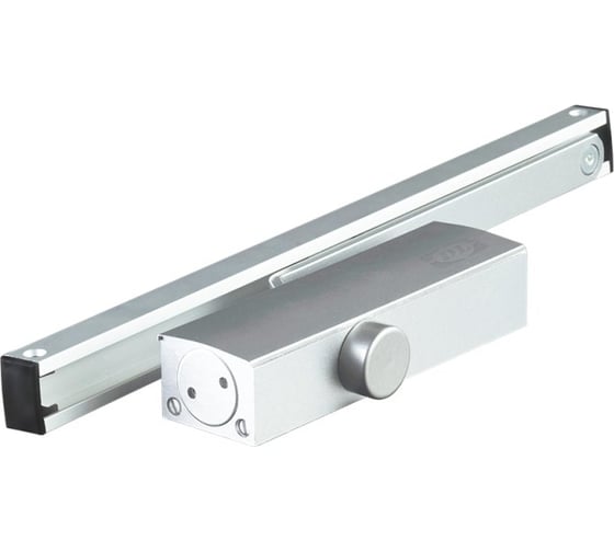 Изображение товара Доводчик DOORLOCK DL100S size 3 со скользящей тягой, серебристый, с функцией Hold Open 75513