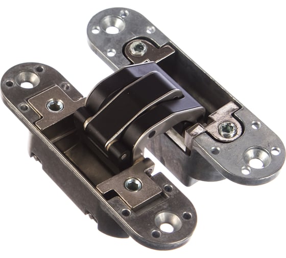 Изображение товара Скрытая петля CEMOM MOATTI ESTETIC 80/A 3D черная, регулируемая, вес полотна 80кг, 29x111,5мм 51521