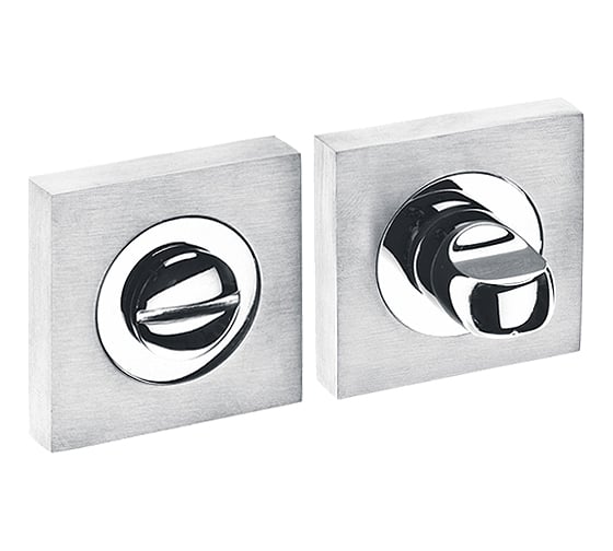 Изображение товара Поворотная кнопка DOORLOCK DL M08/SY SCB/OC матированный/полированный хром, квадратная розетка, A=35-42мм, шток 5/8мм 73587