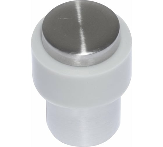 Изображение товара Дверной упор DOORLOCK DL DS004 SS нержавеющая сталь, 30/35мм, высота 40мм, серая резина 74233
