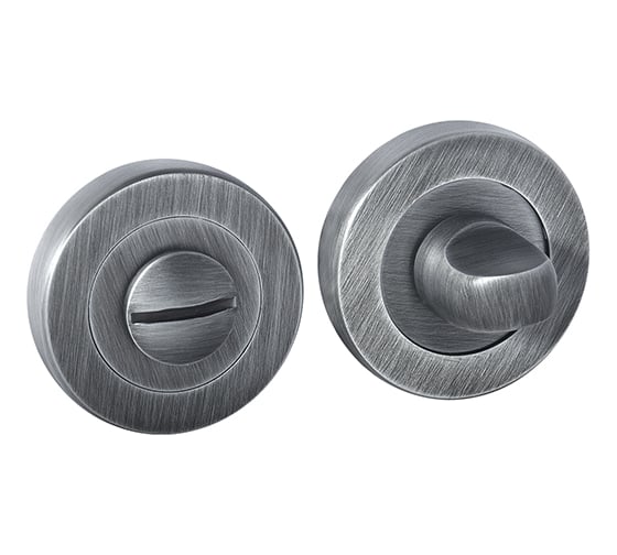 Изображение товара Поворотная кнопка DOORLOCK DL M08/Y BS черное серебро A=35-42мм, шток 5/8мм 73526