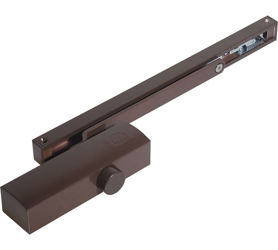 Изображение товара Доводчик DOORLOCK DL100S size 3 со скользящей тягой, коричневый, с функцией Hold Open 75515