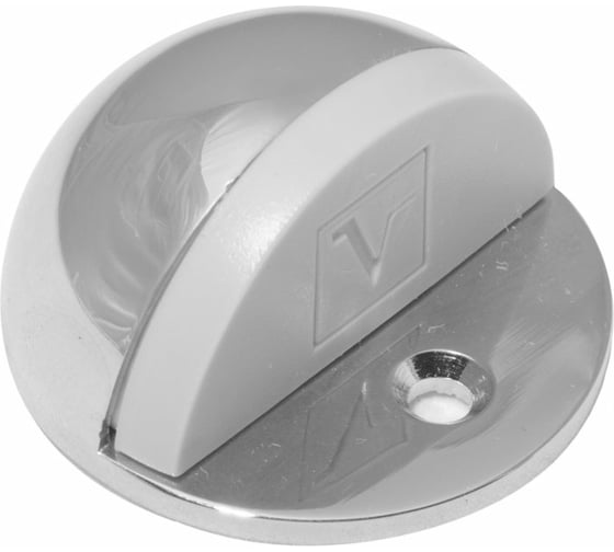 Изображение товара Дверной упор DOORLOCK V SPHERE MCR серия Variant, матовый хром, сферический, серая резина 79079