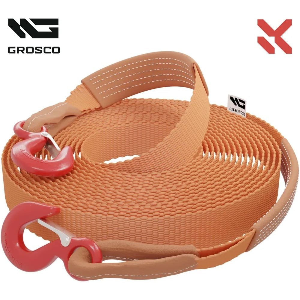 Изображение товара Динамическая стропа Grosco 3т 12м петля/петля рывковый трос для авто