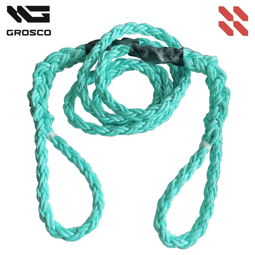 Изображение товара Динамическая стропа Grosco 10т 7м петля петля для буксировки авто