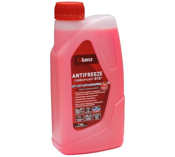 Изображение товара Антифриз (1 кг; красный) G-12+ Carboxylate Glanz GL011