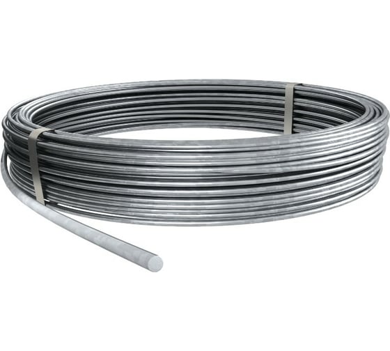 Изображение товара Проволока OBO Bettermann D 8 мм круглый проводник, сталь горячеоцинкованная (бухта 110 м) 5021081