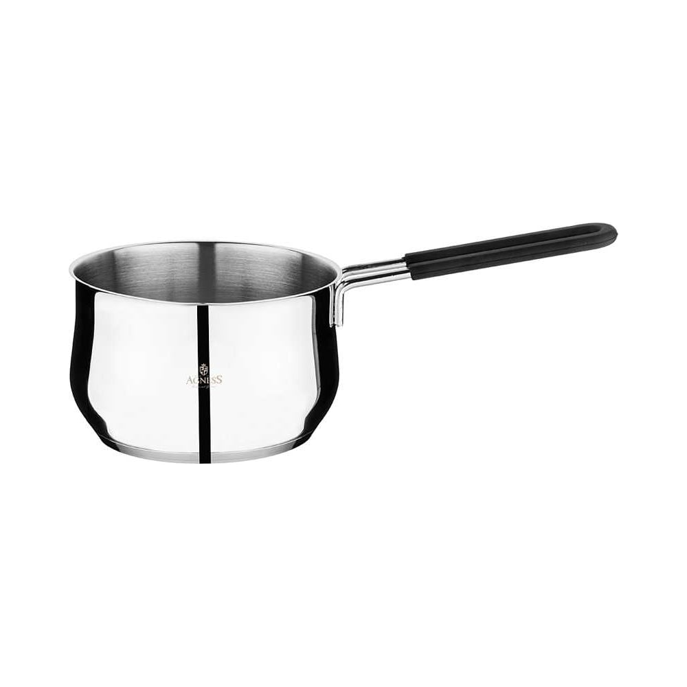 Изображение товара Ковш Agness Монблан 14x9 см 1.4 л нержавеющая сталь индукционное дно