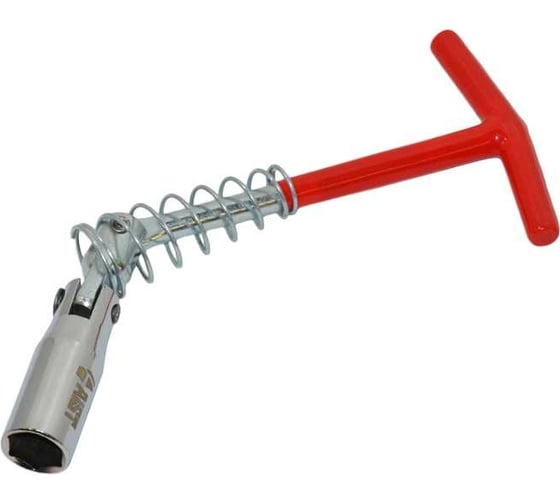 Изображение товара Свечной шарнирный ключ AIST 16 мм, с резинкой, 240 мм 17031016-1-P 00-00026079