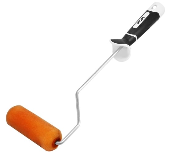 Изображение товара Валик DECOR-мини black white флок, 100 мм, двухкомпонентная ручка 909-8110 11613307