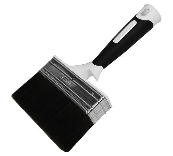 Изображение товара Кисть для грунта DECOR 100x25 мм, черный ворс, двухкомпонентная ручка 840-105 11613278
