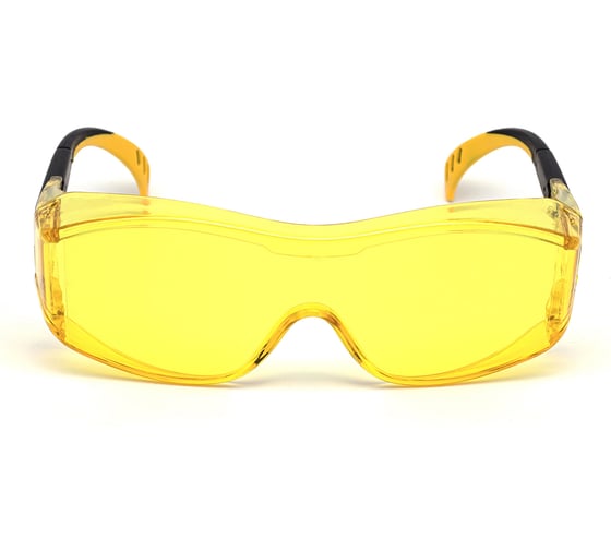 Изображение товара Защитные открытые очки из поликарбоната ЕЛАНПЛАСТ модель "Практик" желтые, с твердым двухсторонним незапотевающим покрытием ОЧК302KN
