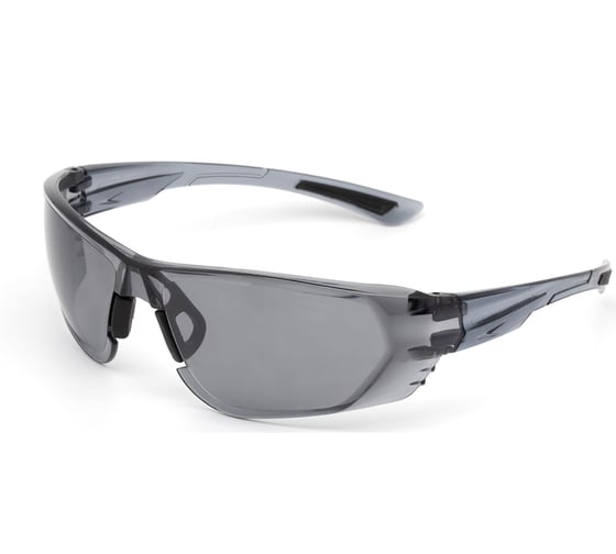 Изображение товара Очки защитные открытые Идеал (дымчатые) с твердым двухсторонним незапотевающим покрытием ЕЛАНПЛАСТ ОЧК103KN