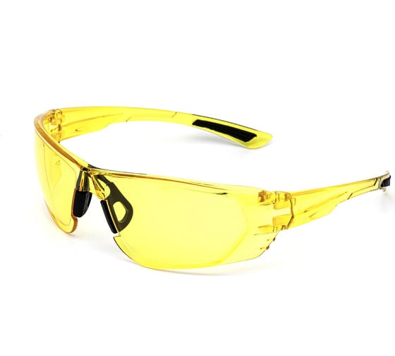 Изображение товара Защитные открытые очки ЕЛАНПЛАСТ Идеал желтые, с твердым двухсторонним незапотевающим покрытием ОЧК102KN