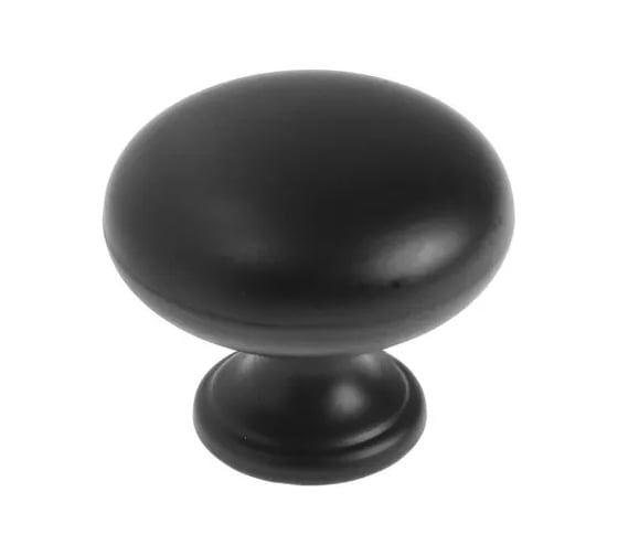 Изображение товара Ручка-кнопка CAPPIO РК120 диаметр 32 мм, пластик, черный 7434127