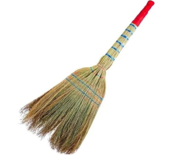 Изображение товара Веник сорго 6-и прошивной IMPERA люкс, ручка в пленке 700014