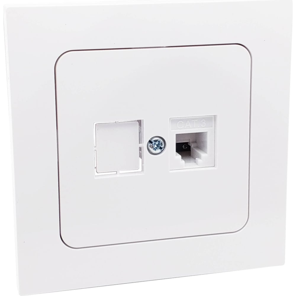 Изображение товара Телефонная розетка Bylectrica серия АСТРУМ белая ТР4-5501