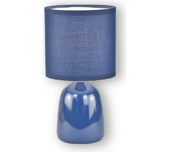 Изображение товара Настольный декоративный светильник Фарлайт "капля" синий е14 FAR002311