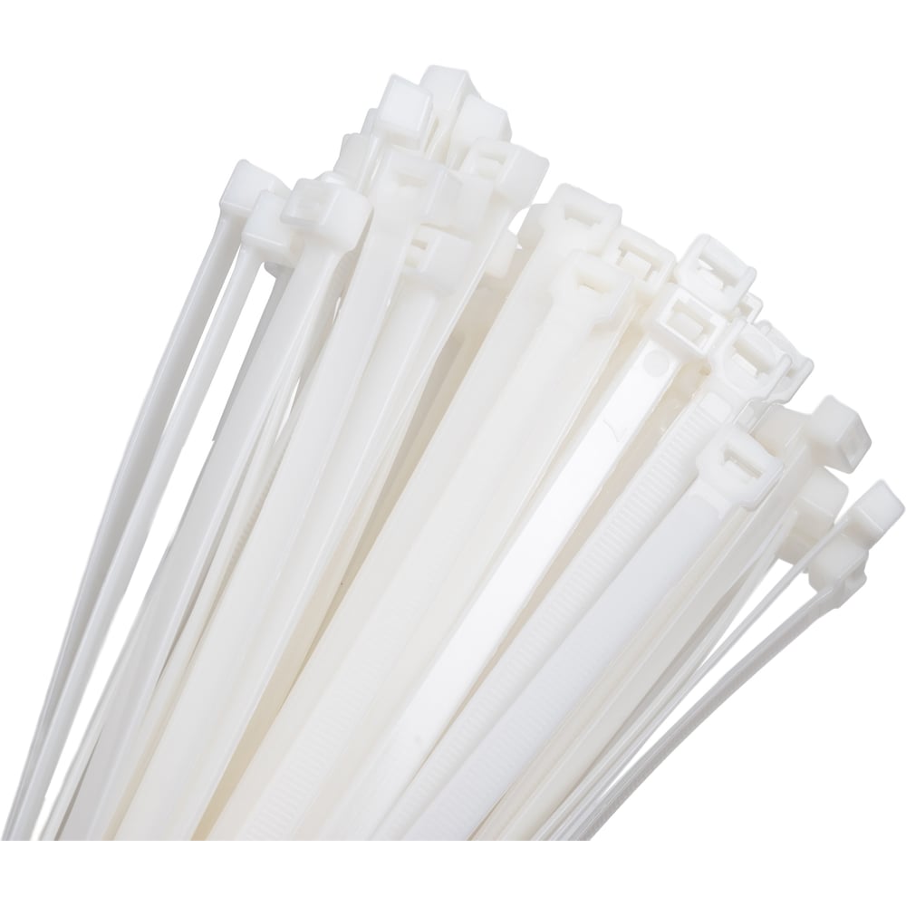 Изображение товара Нейлоновые стяжки Fortisflex КСС 9x400 мм, 100 шт, белый