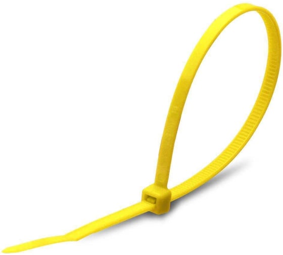 Изображение товара Нейлоновая стяжка Fortisflex КСС 5x400 мм, желтый, 100 шт. 90329