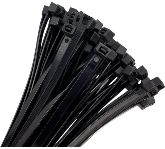 Изображение товара Нейлоновые стяжки Fortisflex НСС EasyFix 8x350 мм, черный, 100 шт. 89926