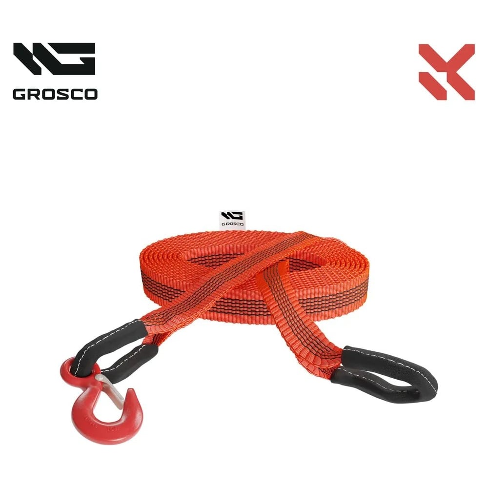 Изображение товара Динамическая стропа Grosco 7т 15м петля петля рывковый трос для авто