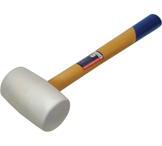 Изображение товара Резиновая киянка USP белая, 55 мм, деревянная рукоятка, прямого типа 45402