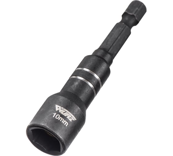 Изображение товара Бита с торцевой головкой 10x65 мм, с магнитом, 8 шт WURZ 4910