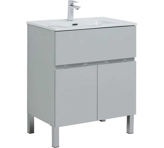 Изображение товара Тумба Aquanet Алвита new 70 напольная, серый 00303899