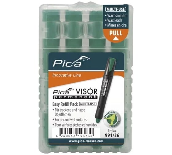 Изображение товара Сменные картриджи PICA VISOR зеленые, 4 шт. в пенале 991/36