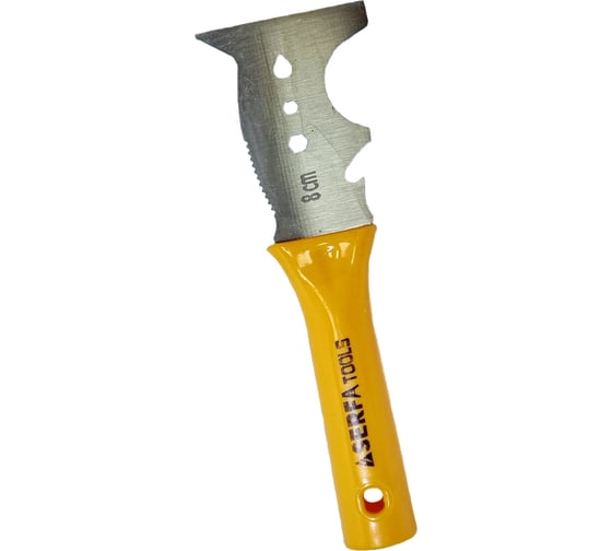 Изображение товара Многофункциональный шпатель Serfa желтый, 8 см КОД 494