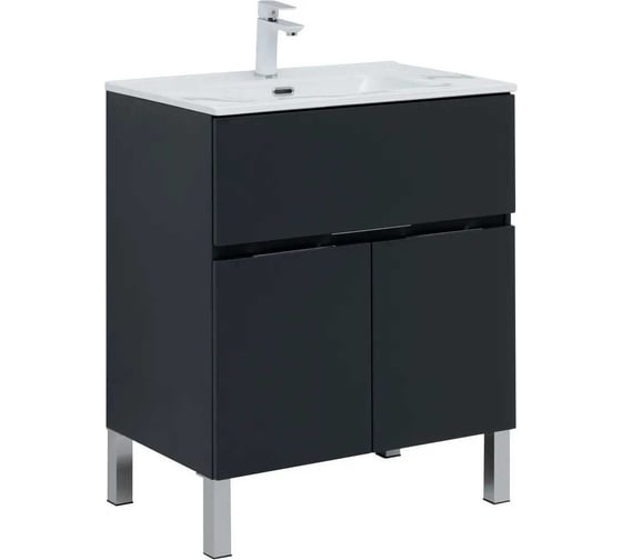 Изображение товара Тумба Aquanet Алвита new 70 напольная, антрацит 00303900