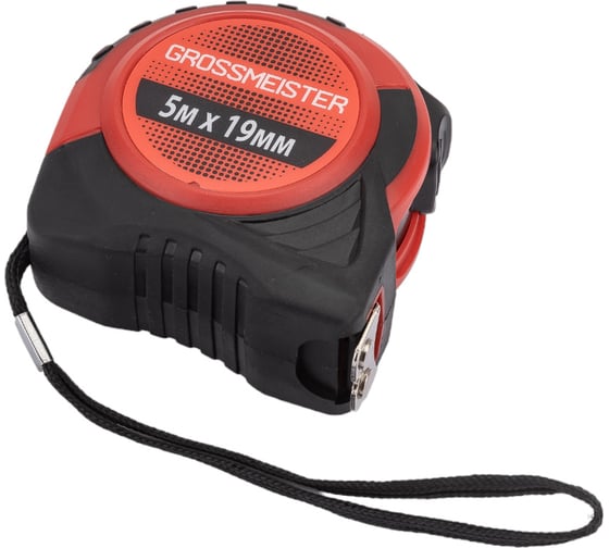 Изображение товара Рулетка GROSSMEISTER резинопластиковый корпус 5м*19мм 009002002