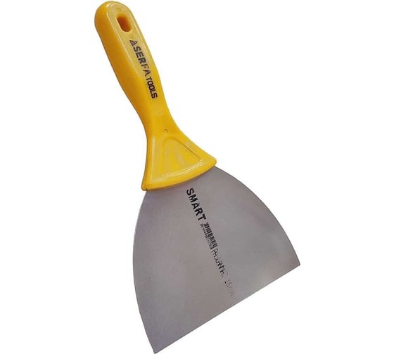 Изображение товара Шпатель Serfa SMART с пластиковой ручкой, из нержавеющей стали, 16 см КОД 828