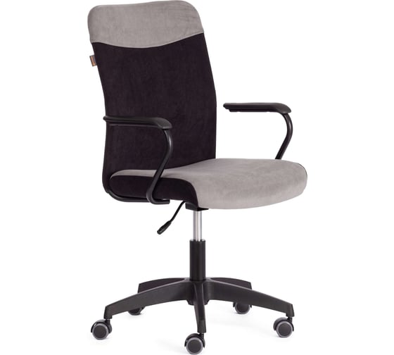 Изображение товара Кресло Tetchair Fly флок, серый/черный 20538