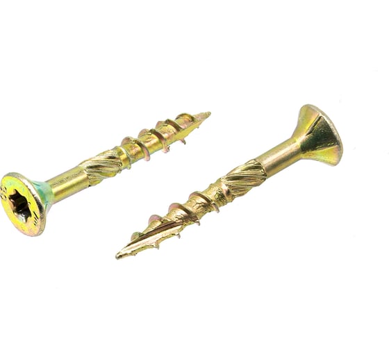 Изображение товара Шуруп саморез конструкционный BOWT желтый цинк, 4x30 мм, 50 шт. S02151