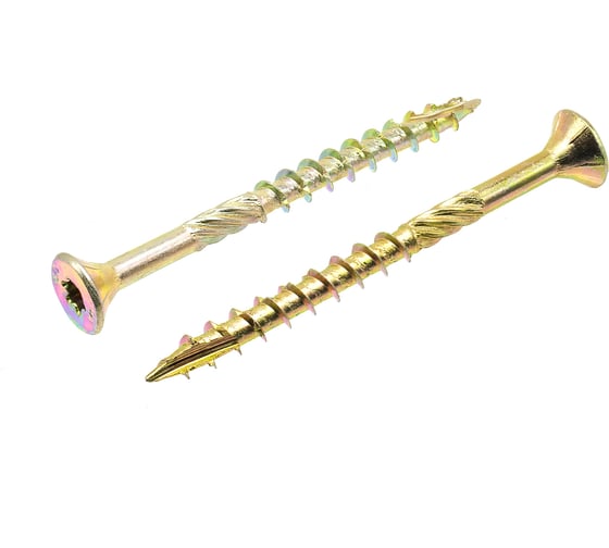 Изображение товара Шуруп саморез конструкционный BOWT желтый цинк, 5x60 мм, 10 шт. S02166