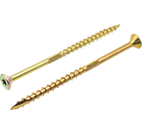 Изображение товара Шуруп саморез конструкционный BOWT желтый цинк, 5x90 мм, 50 шт. S02179