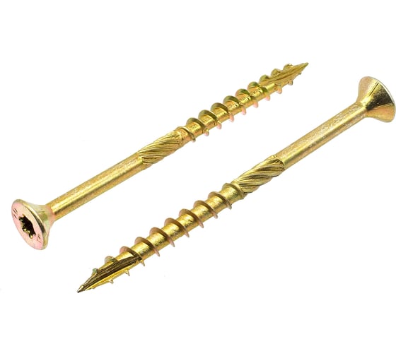 Изображение товара Шуруп саморез конструкционный BOWT желтый цинк, 5x70 мм, 10 шт. S02170