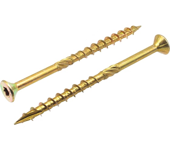 Изображение товара Шуруп саморез конструкционный BOWT желтый цинк, 6x90 мм, 200 шт. S02197