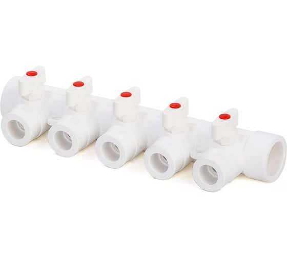 Изображение товара Коллектор с шаровыми кранами LAMMIN ppr 40x5 Lm31081005040