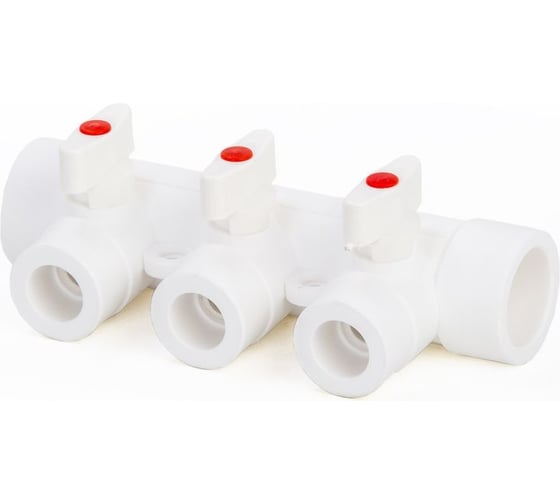 Изображение товара Коллектор с шаровыми кранами LAMMIN ppr 40x3 Lm31081003040