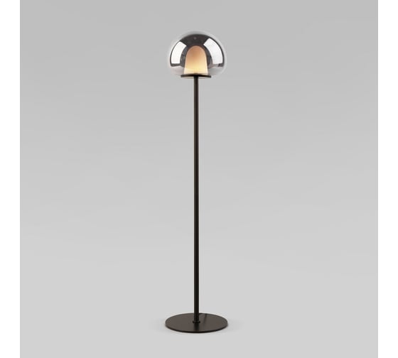Изображение товара Напольный светодиодный светильник Eurosvet со стеклянным плафоном 90327/1 черный a065924